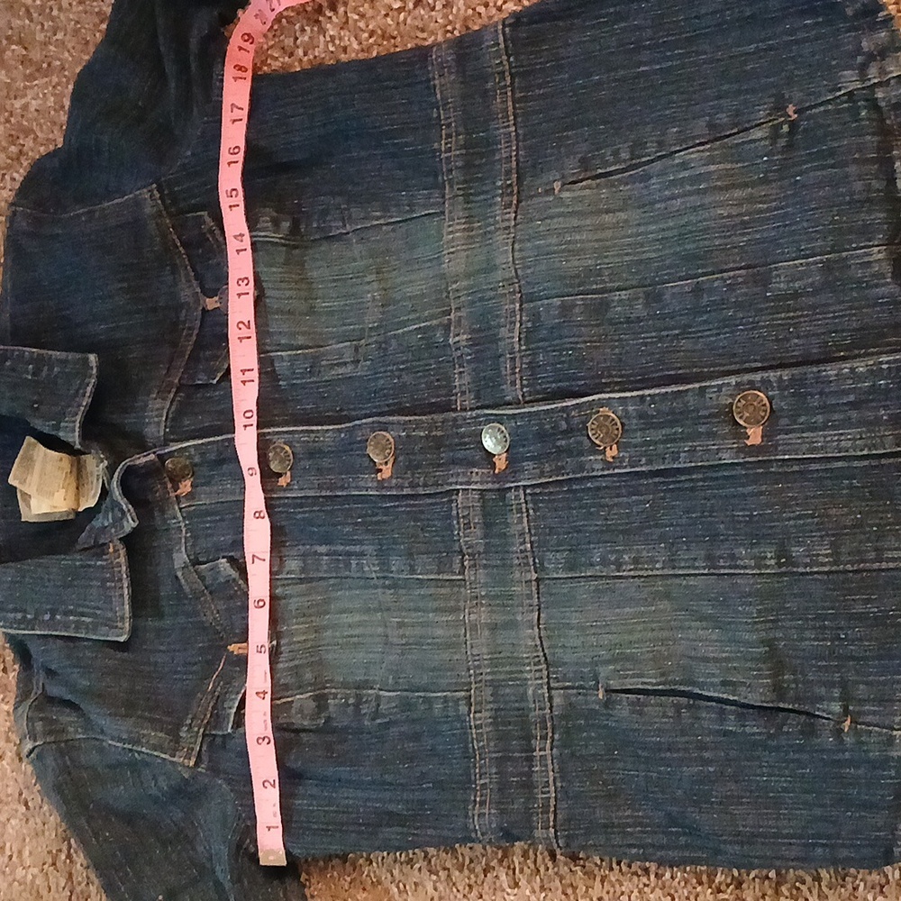 Bernie dark denim jean jacket size small - Picture 12 of 15